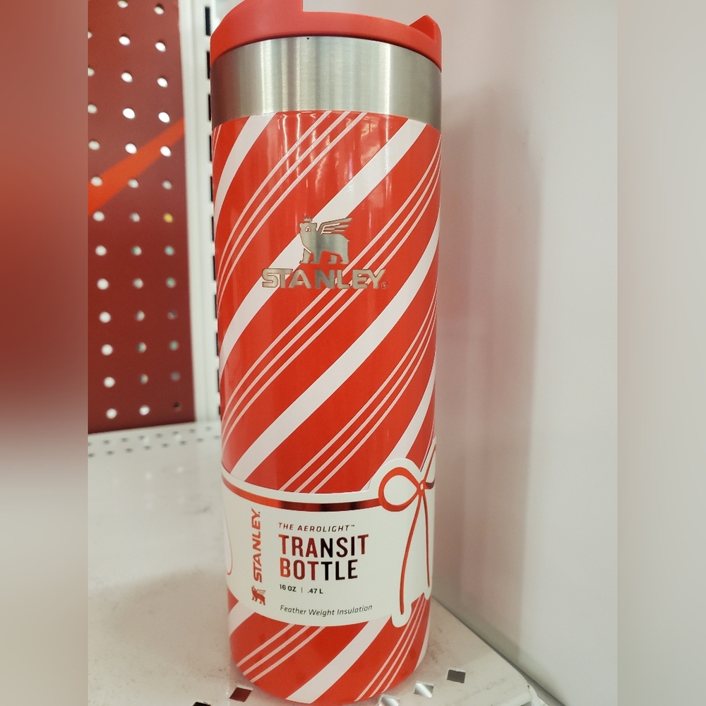Stanley Candy Cane Transit Bottle